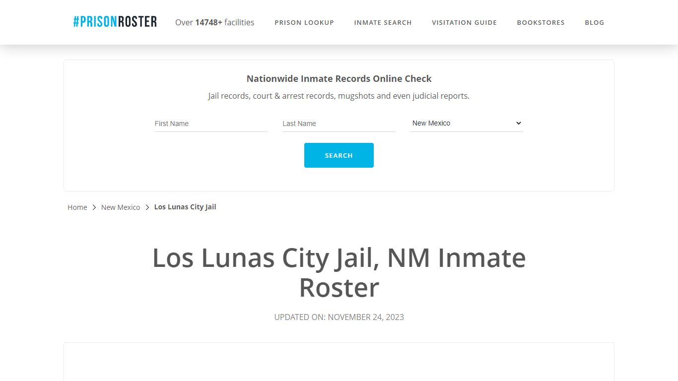 Los Lunas City Jail, NM Inmate Roster - Prisonroster